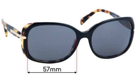 Prada SPR08O 57mm Replacement Lenses by Sunglass Fix™